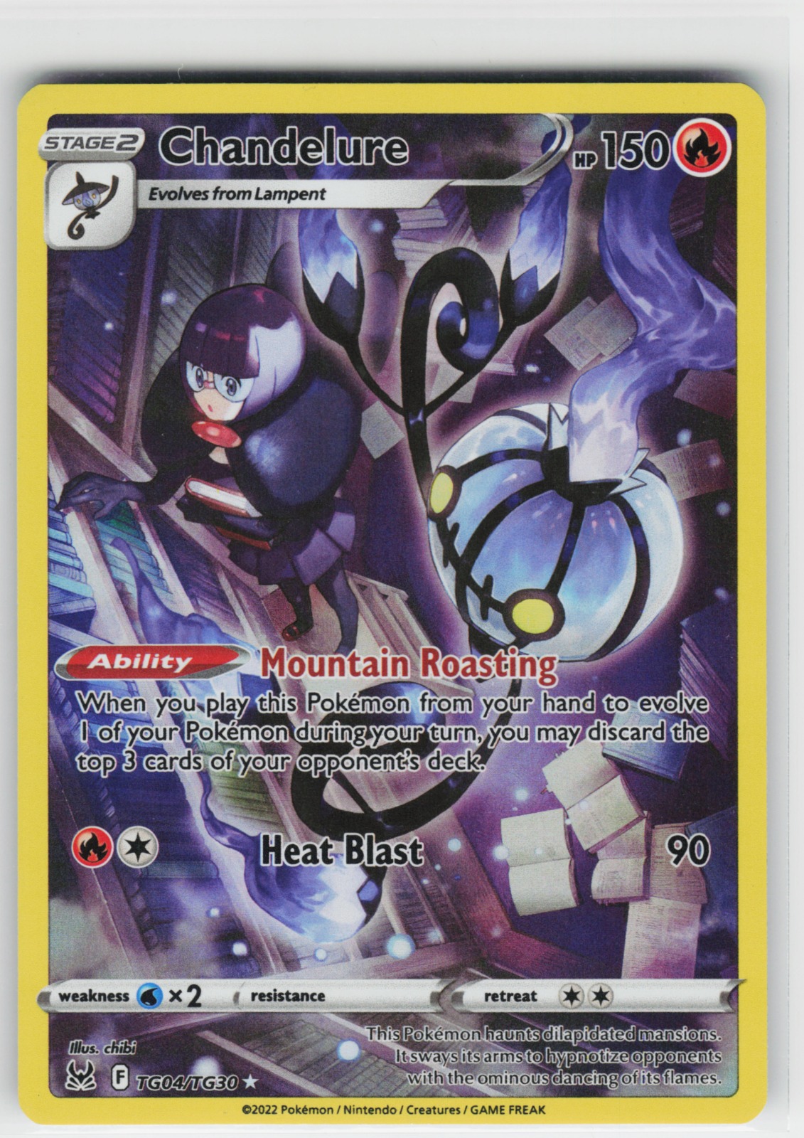 Chandelure TG04/TG30 SWSH11: Lost Origin Trainer Gallery Ultra Rare