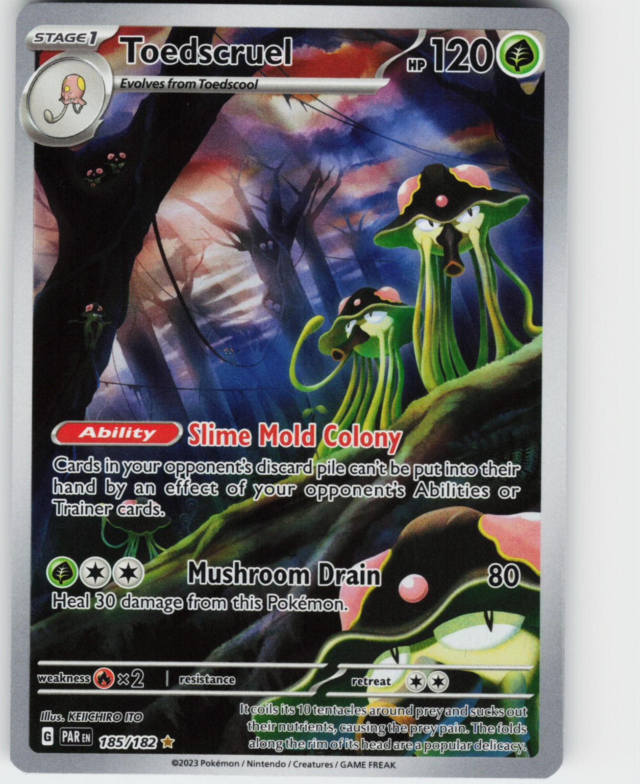 Toedscruel 185/182 SV04: Paradox Rift Illustration Rare