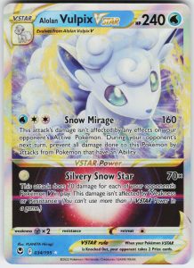 Alolan Vulpix VSTAR 034/195 SWSH12: Silver Tempest Ultra Rare