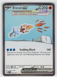 Eiscue ex 222/197 SV03: Obsidian Flames Special Illustration Rare