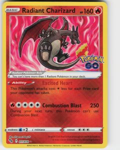 Radiant Charizard 011/078 Pokemon GO Radiant Rare
