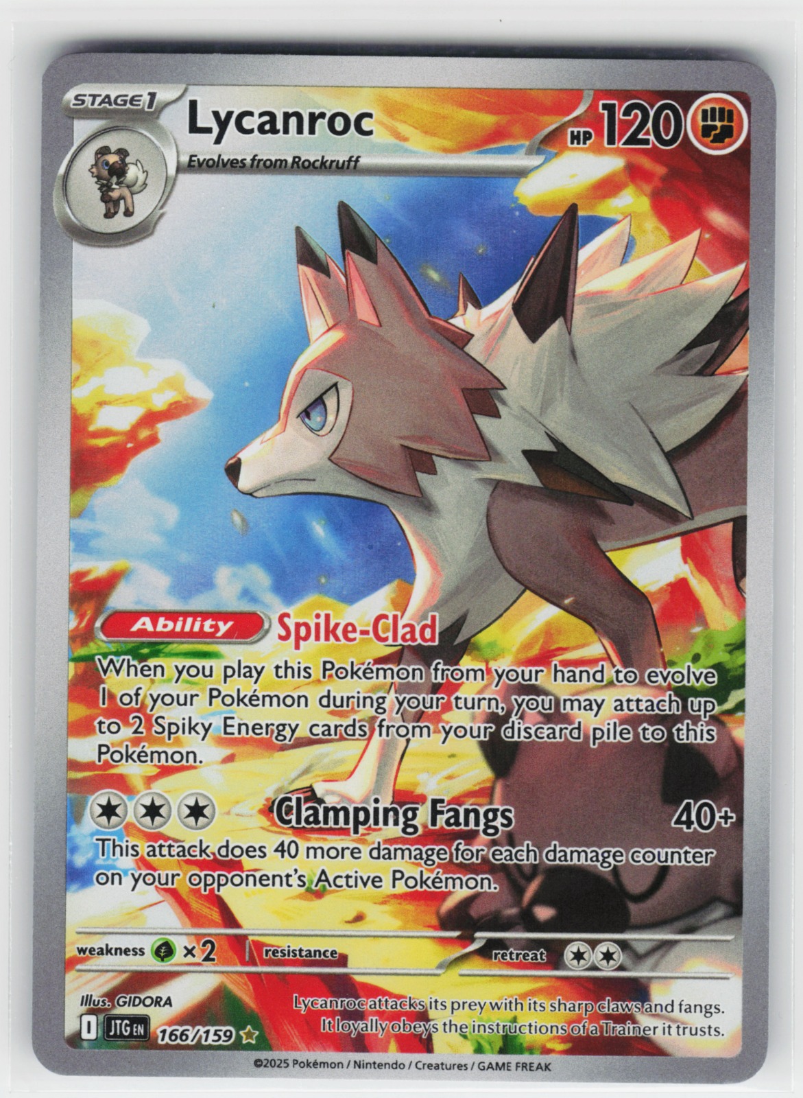 Lycanroc 166/159 SV09: Journey Together Illustration Rare
